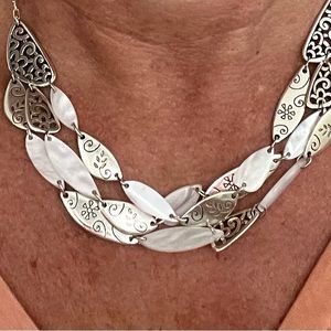Brighton Sterling Silver and Mother of Pearl necklace